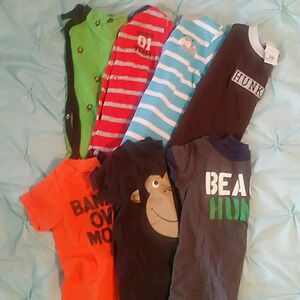 7 Piece Short sleeved shorts Bodysuits 3 Months